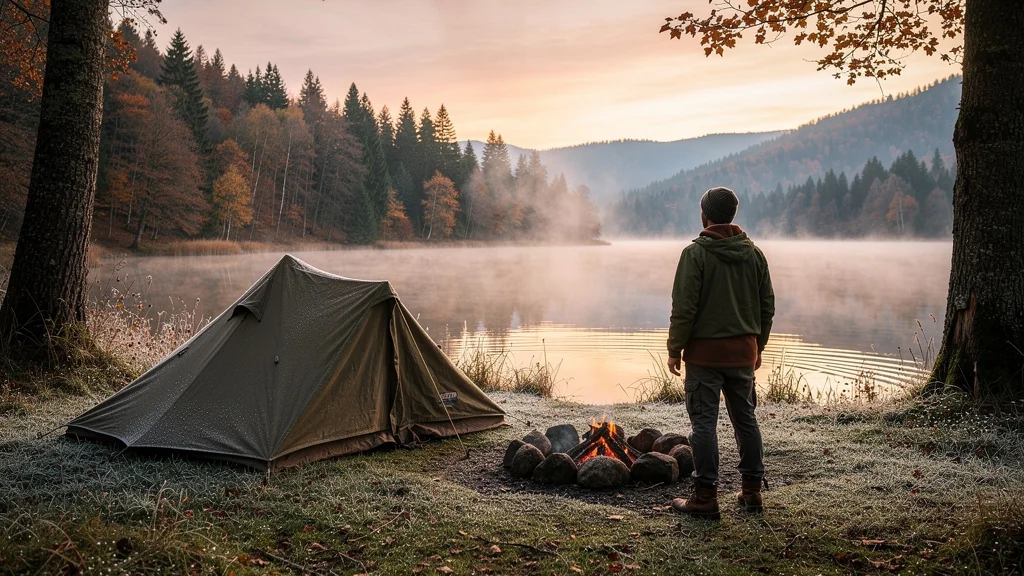 Camping tranquille en basse saison autour de La Gambionne offrant une rare sérénité naturelle