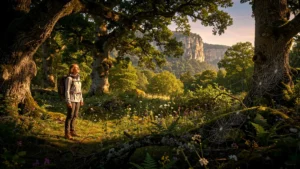Découverte lumineuse en Ardèche sur les emplacements ombragés naturels inattendus en forêt dense