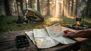 Guide papier IGN indispensable au camping, cartes papier détaillées face aux applis rando inefficaces