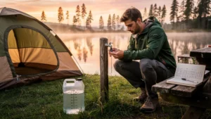 Mesure précise de la consommation d'eau au camping avec et sans réducteur sur deux semaines