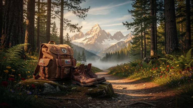 Paysage montagneux en plein air illustrant un voyage aventureux avec Dogan Voyages, ambiance camping outdoor